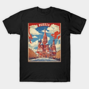 Central Russia Vintage Tourism Poster T-Shirt